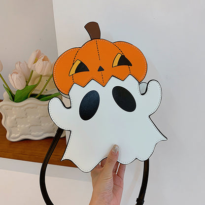 Cute 3D Halloween Shoulder Bags | Pumpkin & Ghost Designs | Personalized Crossbody Purses