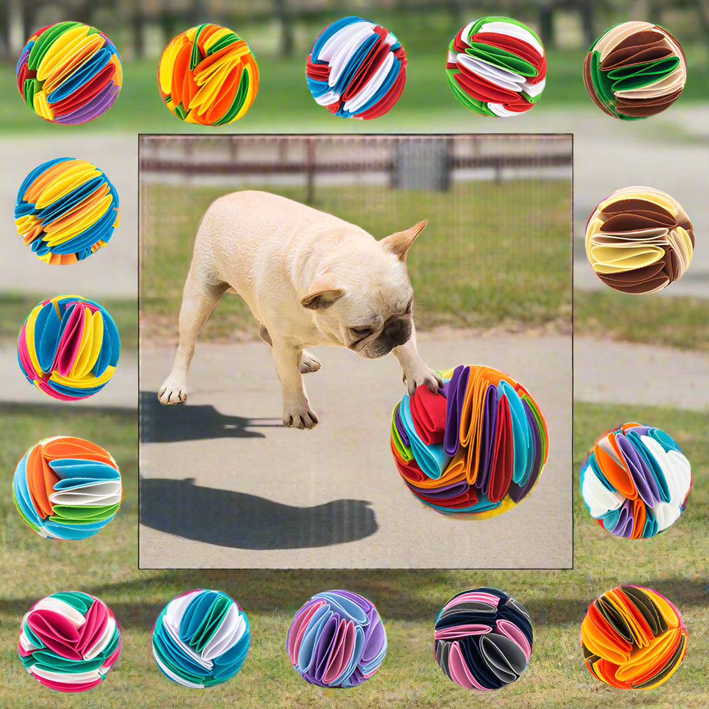 Foldable Dog Snuffle Ball – Pet Training and Intelligence Toy