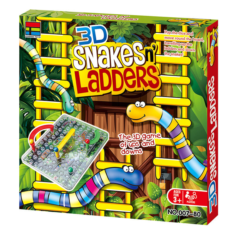 Fun Parent-Child Game: 3D Snakes and Ladders