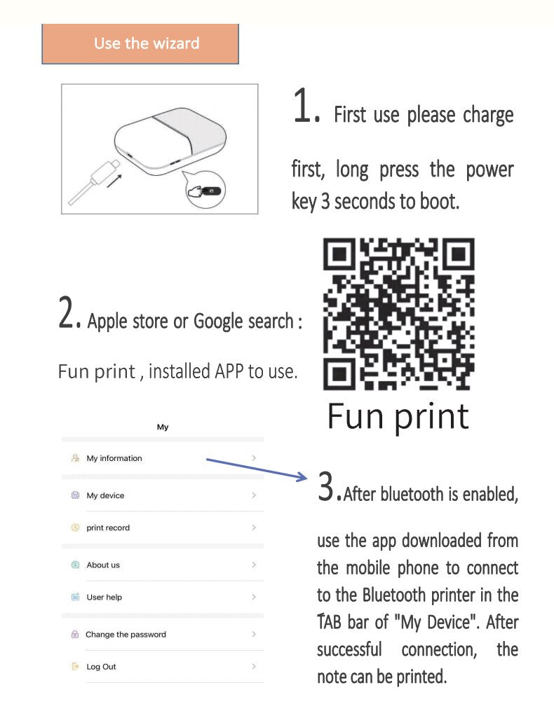 Mini Bluetooth WiFi Printer