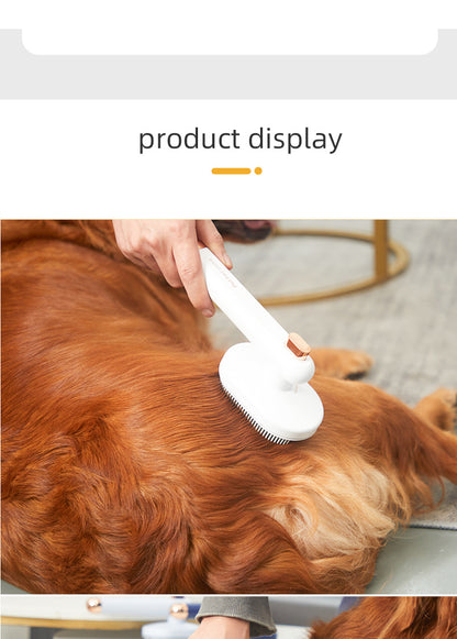 Pet Self-Cleaning Comb: Hair Removal Brush for Cats and Dogs