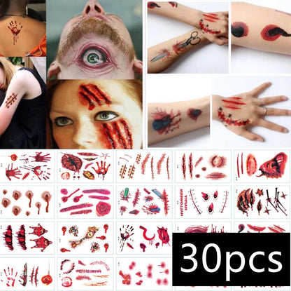 Halloween 30 Tattoo Stickers