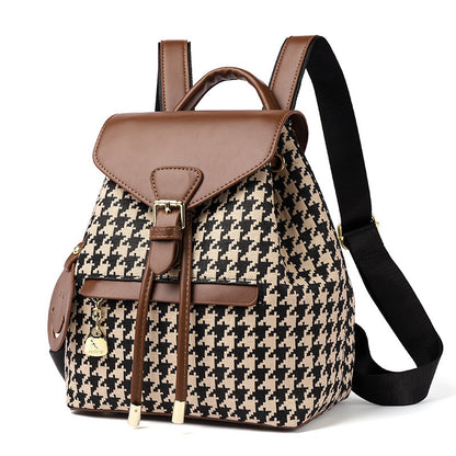 Houndstooth Backpack