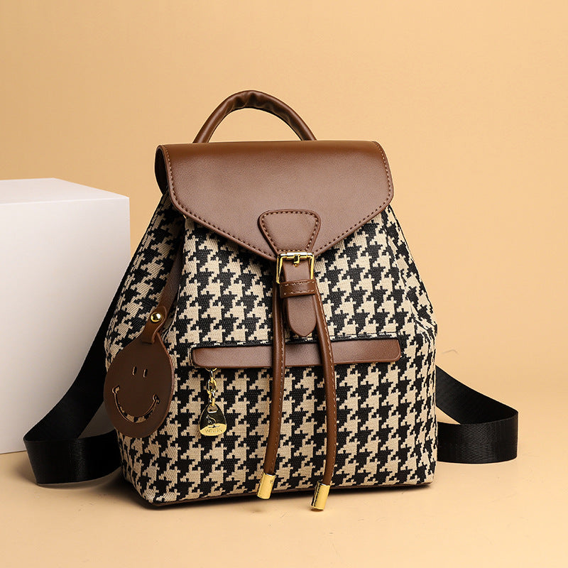 Houndstooth Backpack