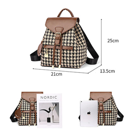 Houndstooth Backpack