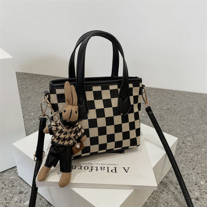 Houndstooth Shoulder Bag