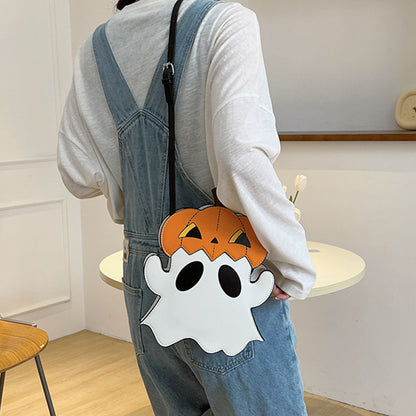 Cute 3D Halloween Shoulder Bags | Pumpkin & Ghost Designs | Personalized Crossbody Purses