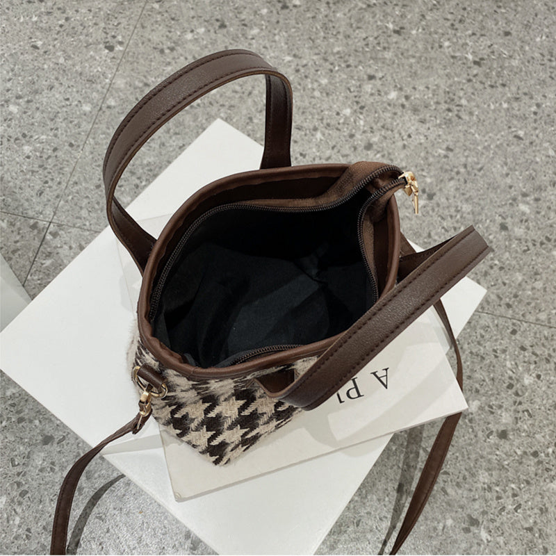 Houndstooth Shoulder Bag