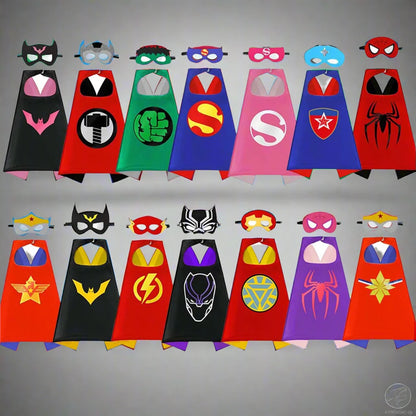 Superhero Capes for Kids (Ages 3-10): Boys and Girls - Ideal for Halloween and Parties