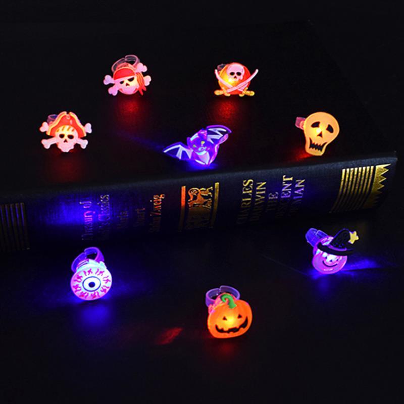 Halloween Glowing Brooch Ring