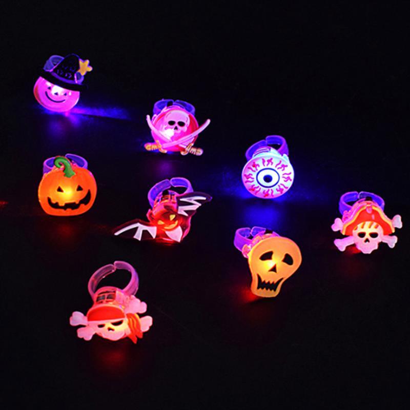 Halloween Glowing Brooch Ring