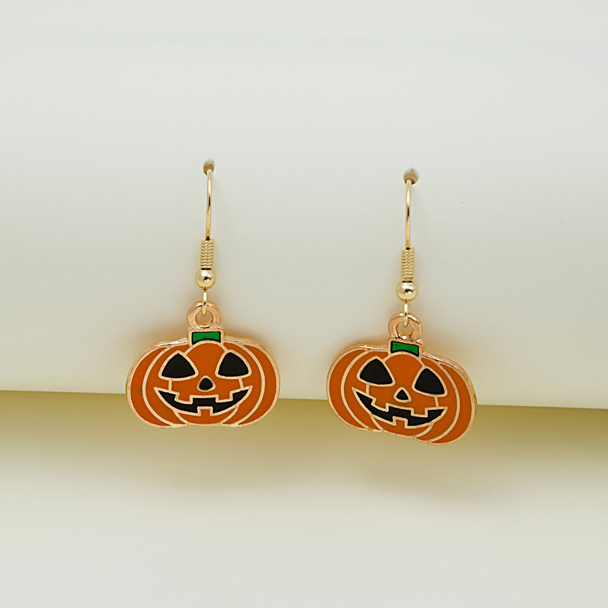 Halloween Earrings: Cute Pumpkin and Spooky Oil Drip Alloy Jewelry