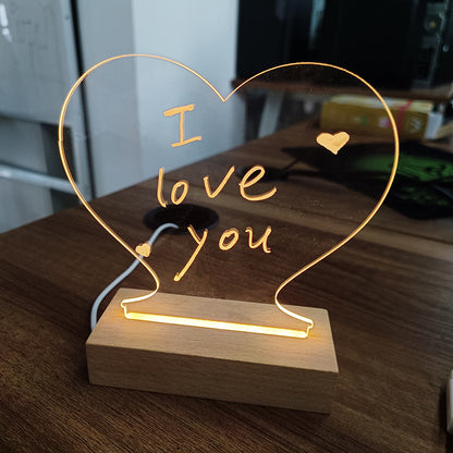 Creative LED Message Board/Notepad Lamp with USB Power