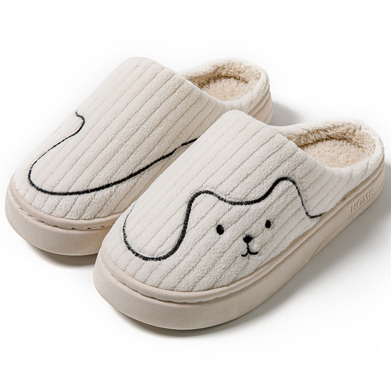 Striped Cozy Cat Slippers