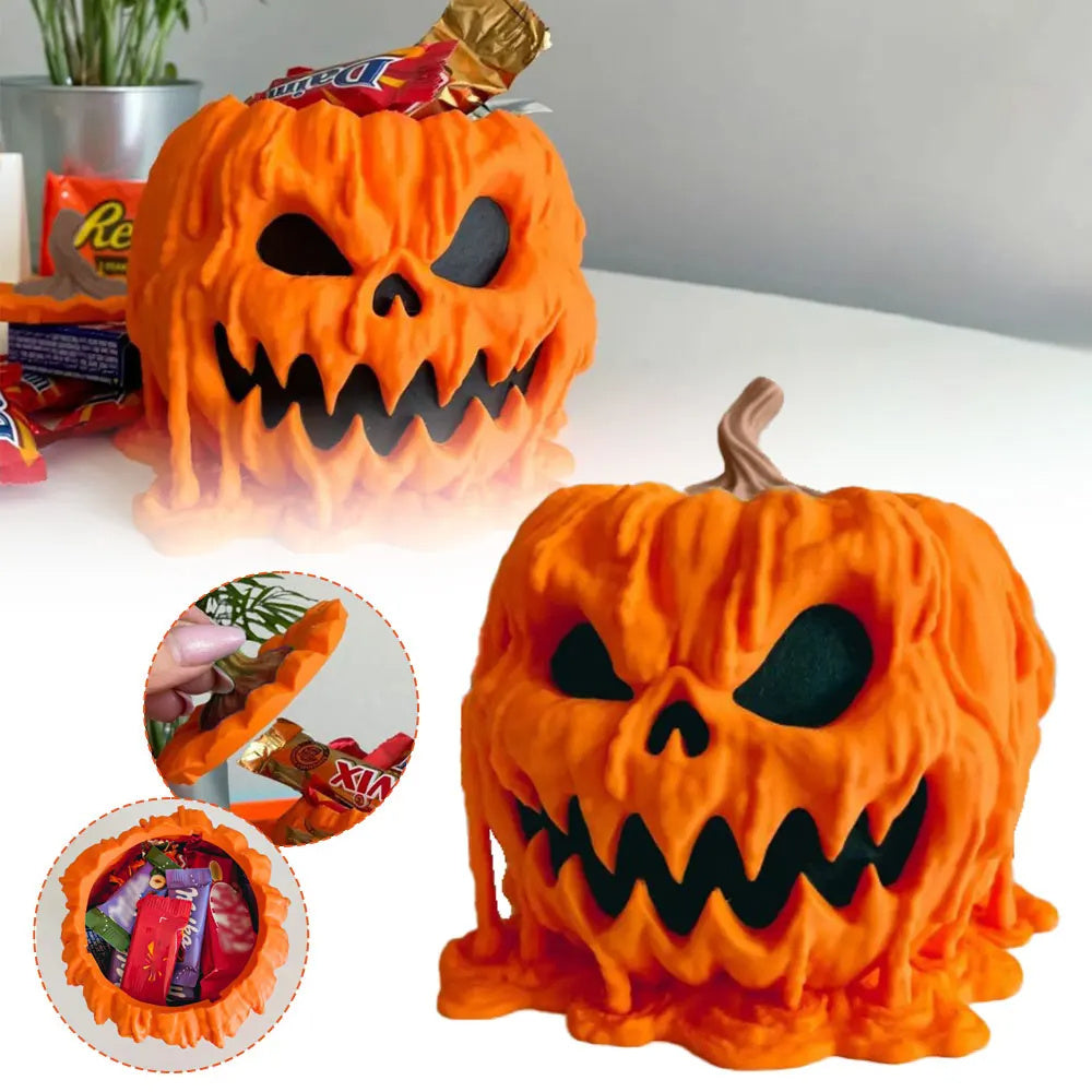 Melting Halloween Pumpkin Candy Bowl