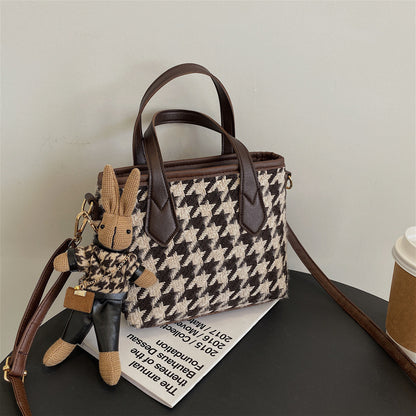 Houndstooth Shoulder Bag