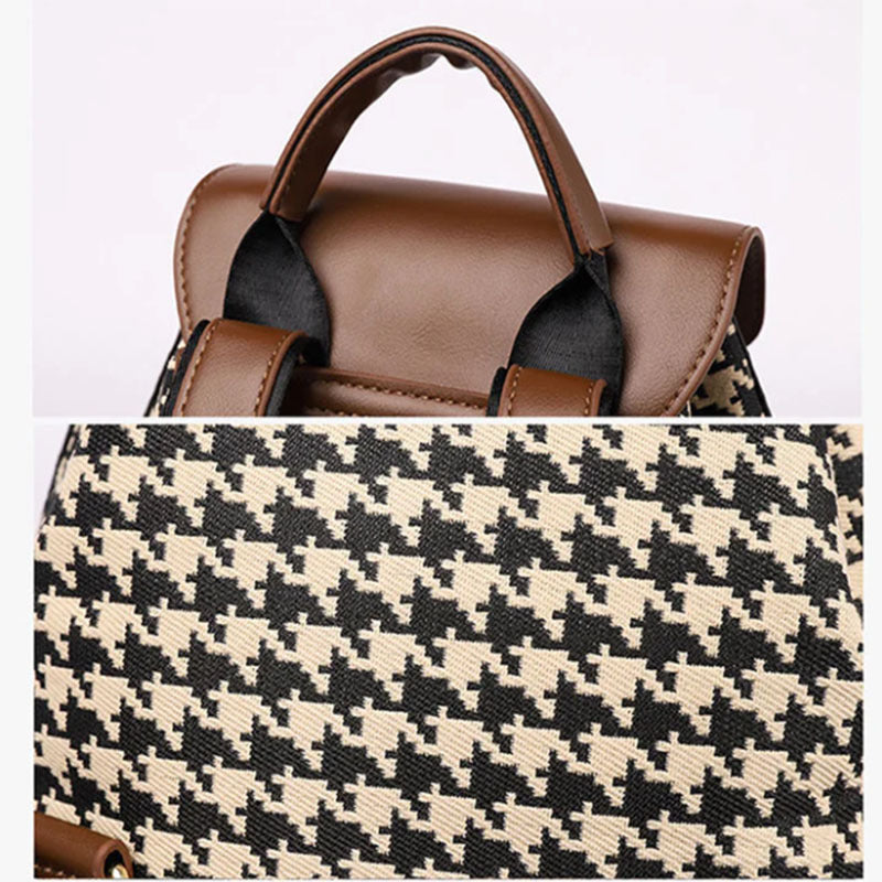 Houndstooth Backpack